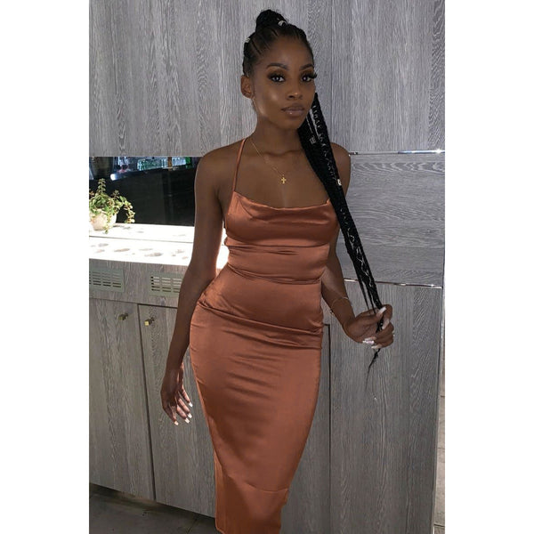 sexy midi dresses Silk 'n' Sexy Midi Dress