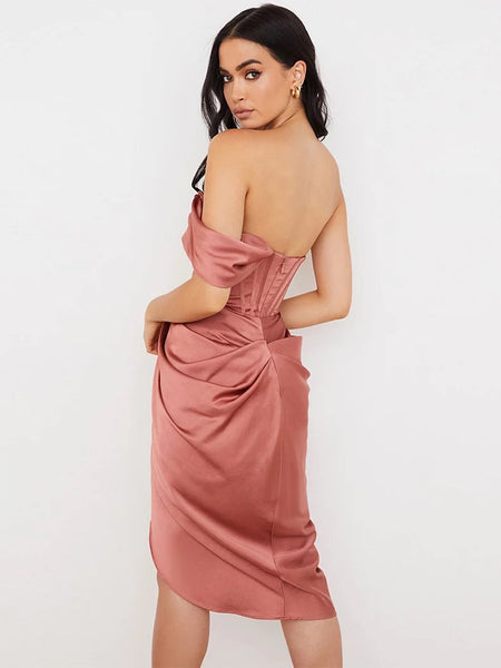 Cosmopolitan Silk Dress - Rosegold